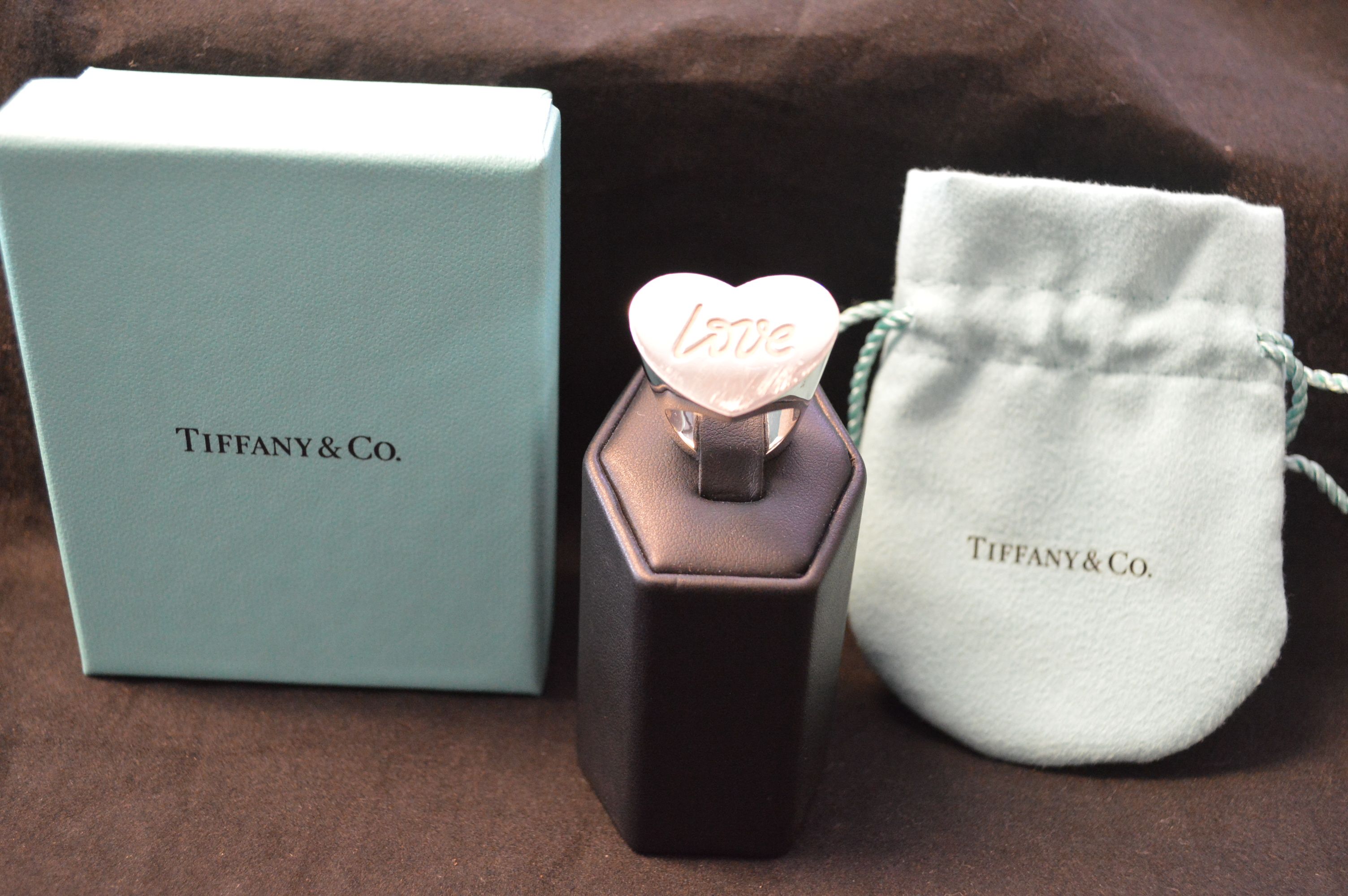 Tiffany & Co. Paloma's graffiti love ring~Sterling Silver~Size 7