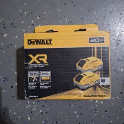Dewalt 20V XR 8AH Powerpack Batteries 2pk