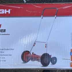 NIB Hyper Tough 1816-18HT 18" 5 Blade Reel Lawn Mower with Trailing Wheels
