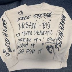 Nova Kids Mini Dream Big Oversized Fleece Sweatshirt - Taupe