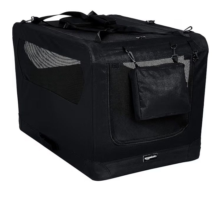 Amazon Basics Folding Portable Soft Pet Dog Crate Carrier Kennel