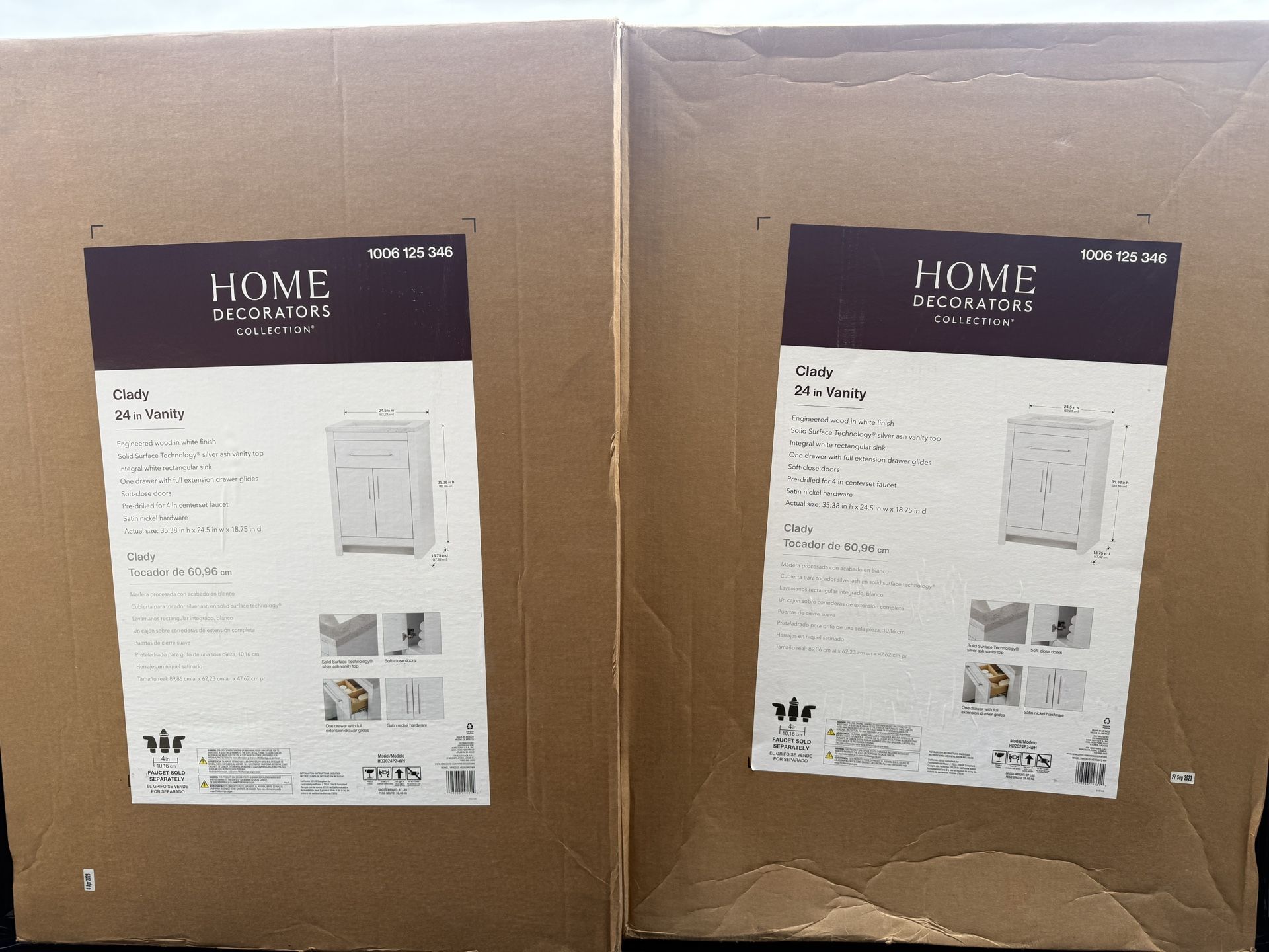 24inch Bathroom Vanity (Brand New)