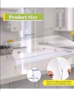 Large Acrylic Cutting Board with Lip Non Slip