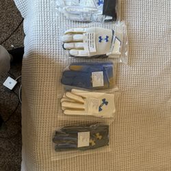 Team Issued UCLA Football Gloves 
