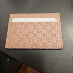 Authentic Pink Gucci Card Holder 