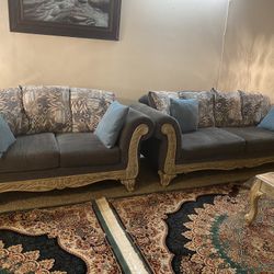 Sofa and loveseat