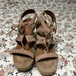 Size 8 Strappy Wedge Sandals