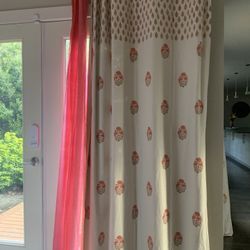 2 Linen Blackout Curtains - 5ft Long