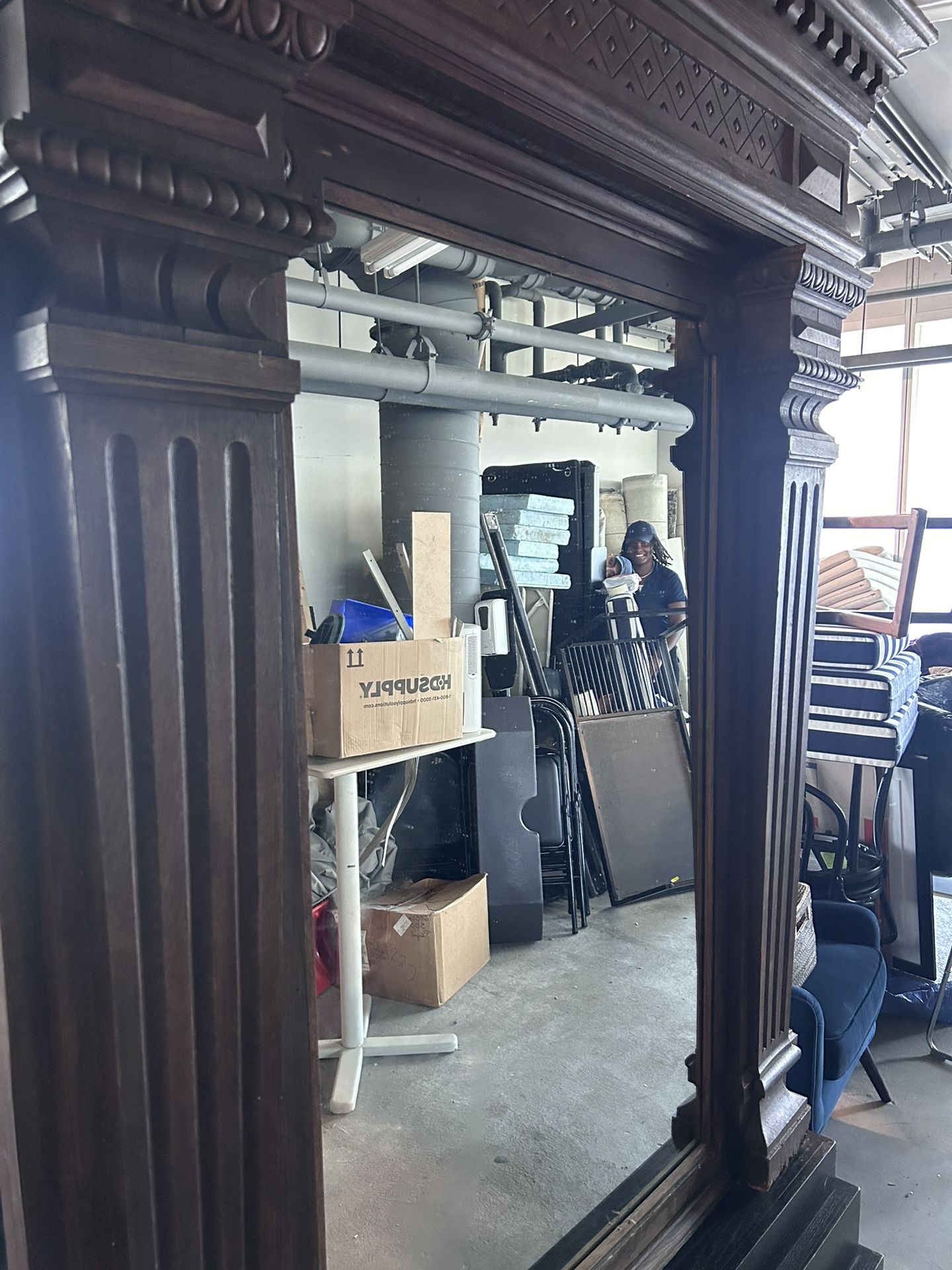 Antique Floor Mirror