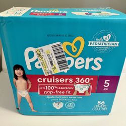 Brand New Box Of Pampers Cruisers 360 Pull Up Diapers Size 5