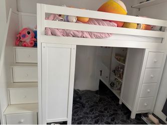 loft bed with desk