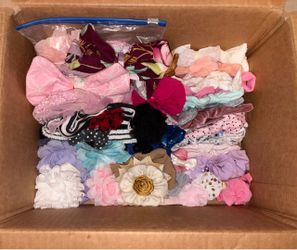 Large Lot of Baby Girl Headbands and toddler bows