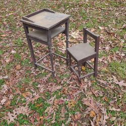 Antique Table And Chair Set