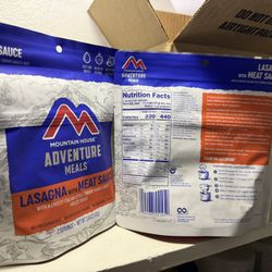 Mountain House Freeze-Dried Lasagna with Meat Sauce, 2 Servings, Camping Meal