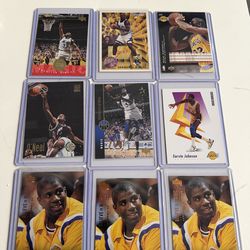 NBA cards Shaquille O’Neal 9 cards