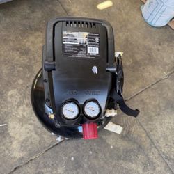 3 Gal. 120 PSI Portable Electric Oil-Free Light Duty Pancake Air Compressor with Fold Down Handle an