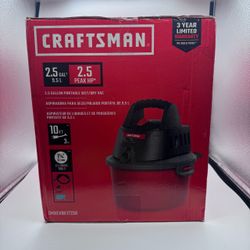 New CRAFTSMAN CMXEVBE17250 2.5 Gallon 2.5 Peak HP Portable Wet/Dry Shop Vac
