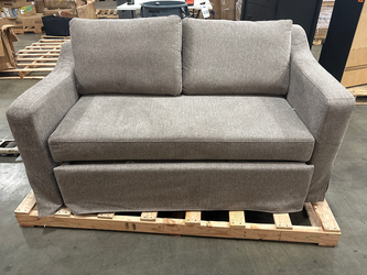 Serta Harvey 66.1" Convertible Loveseat, Full-Size Sleeper,