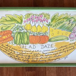 Vintage Mid Century Modern Pair Prints Soufflé Sorcery Salad Daze By Soovia Janis Inc. Kitchen Art 