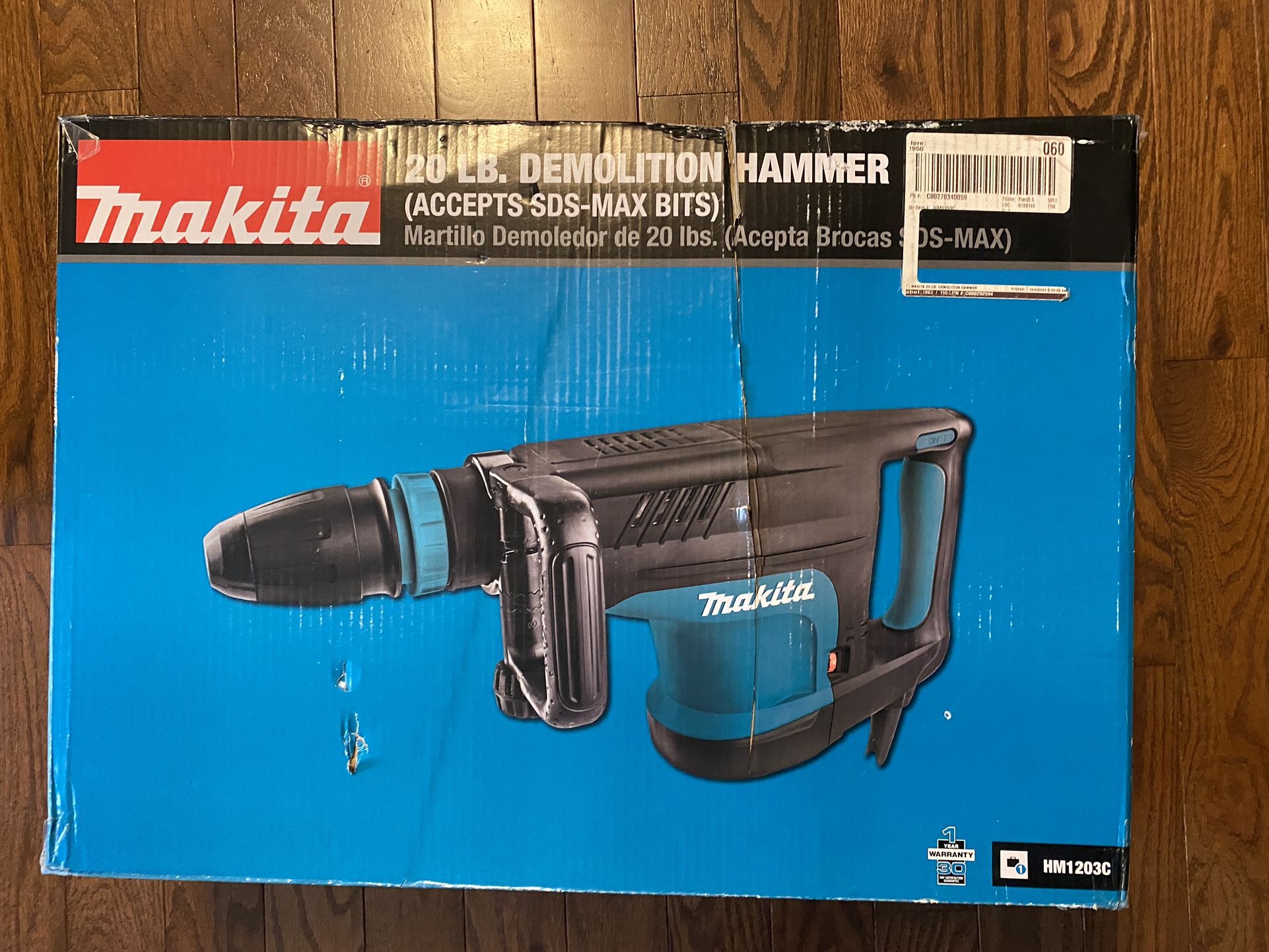 Makita 14 Amp SDS-MAX Corded Variable Speed 20 lb. Demolition Hammer