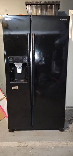 Black refrigerator