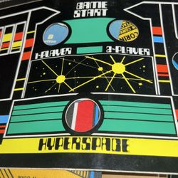 Williams Defender Overlay Arcade Video game Control Panel Part