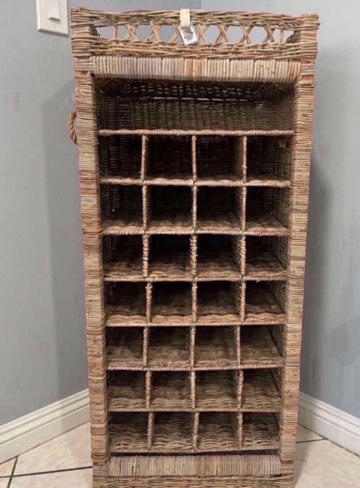 Key Largo Rattan Wine Cabinet