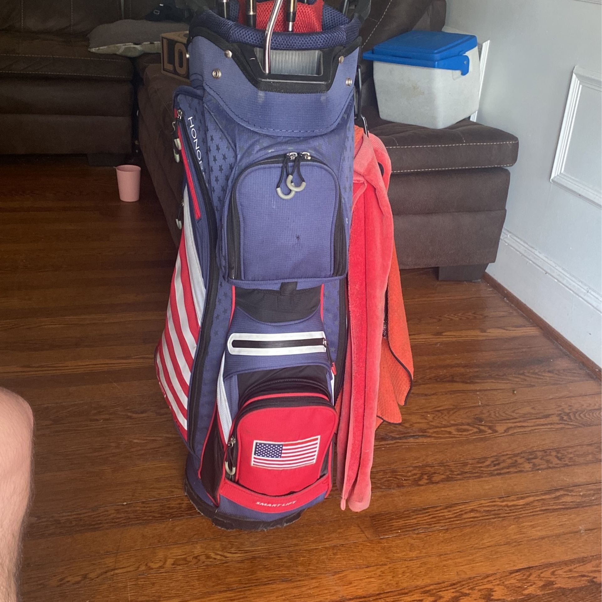 American Flag  Maxfli Honors + Golf Bag 