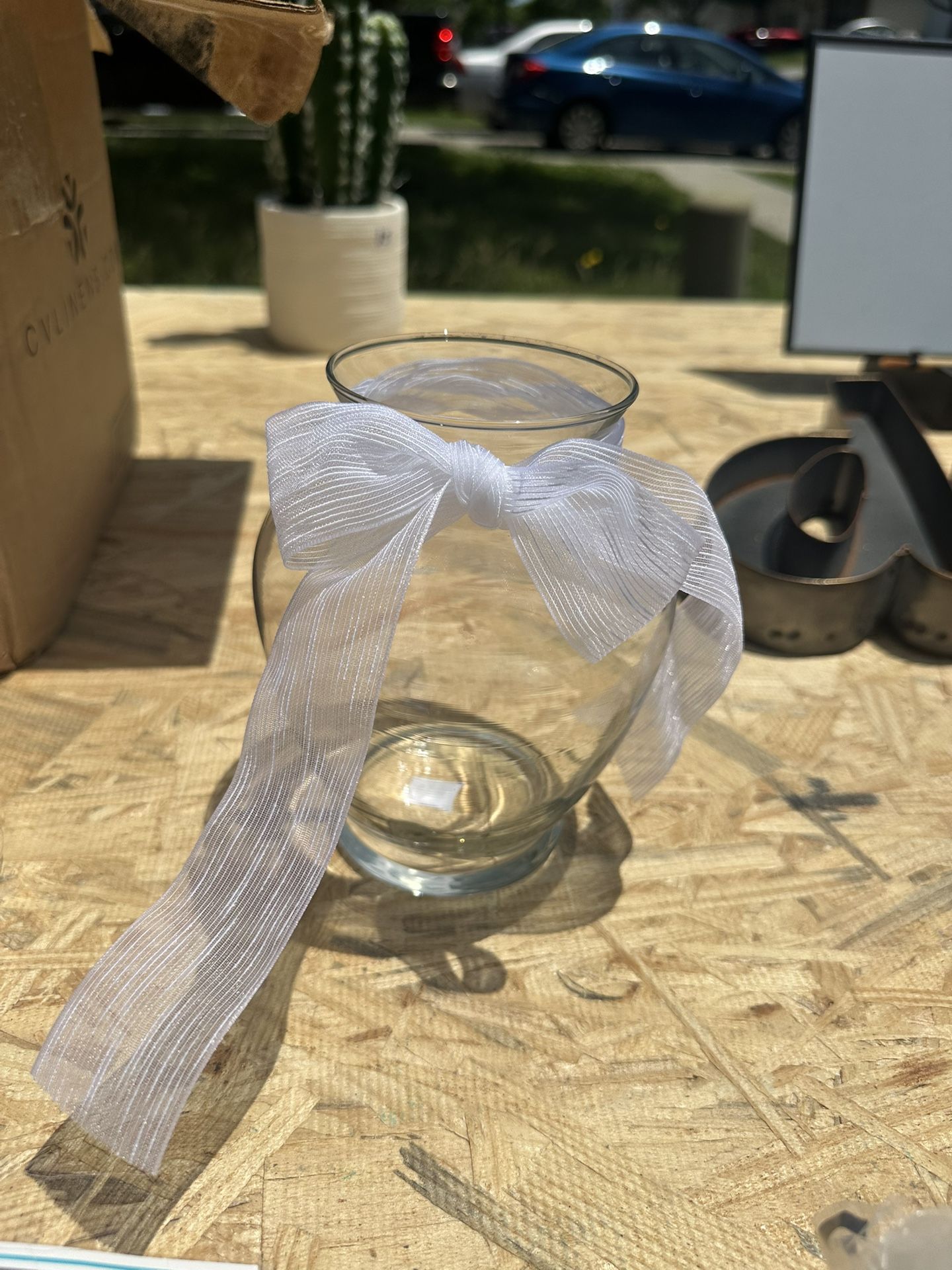 Glass Wedding Vase