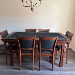 Craps & Poker Dining Table Set