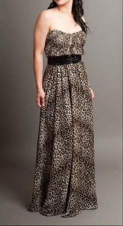 Leopard dress gown homecoming wedding bridesmaid prom