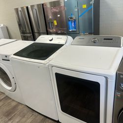Samsung XL capacity washer and dryer set electric