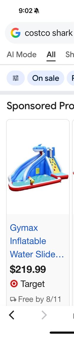 Shark splash pad with Eletrical blower