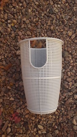 Pool pump basket.