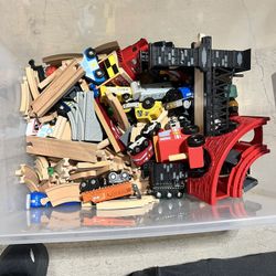 Assorted Wooden And Thomas Trains