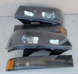 03-14 Chevrolet Express Gmc Savana 03-23 Express Savana Headlights Luces Micas Calaveras Faros Faroles Focos Headlamps Chevy 
