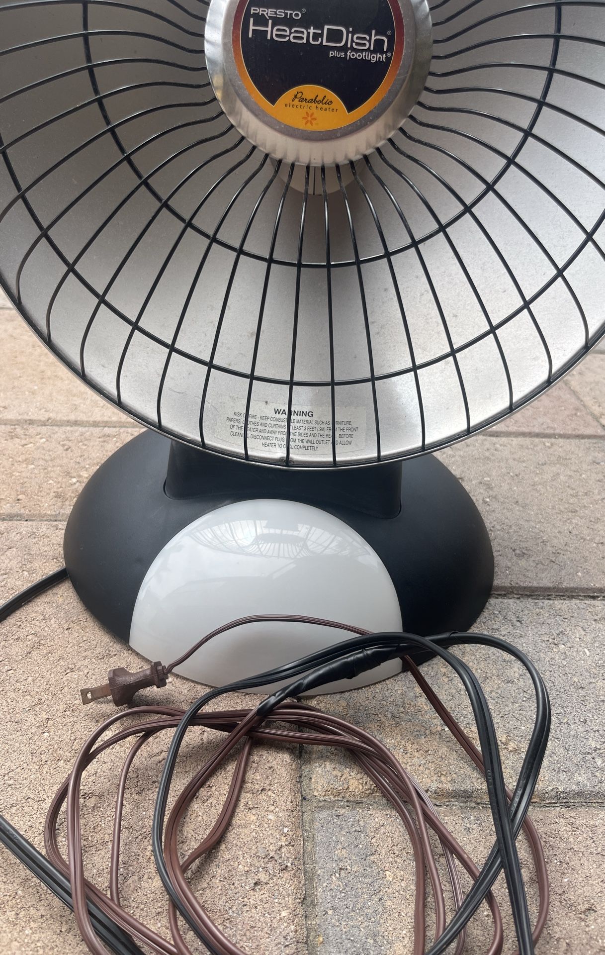 Presto Heat Dish Parabolic Electric Heater