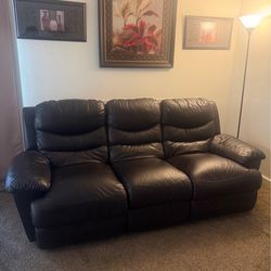La-Z-Boy Leather Electric Reclining Sofa