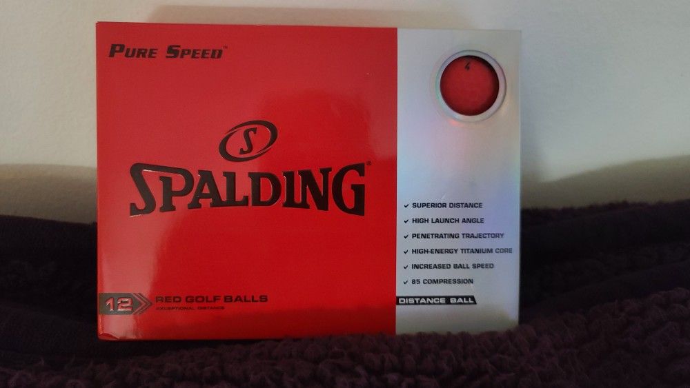 Golf Balls- Spalding Pure Speed Red 12 Pack