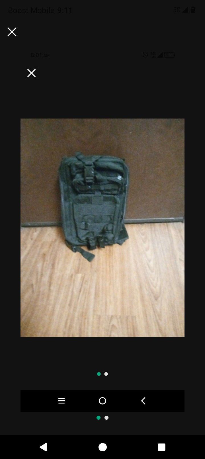 Back Pack with 7 Pockets New