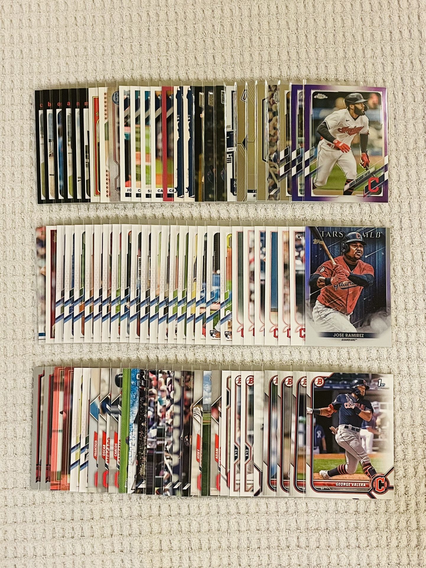 Cleveland Guardians / Cleveland Indians 82 Card Baseball Lot!