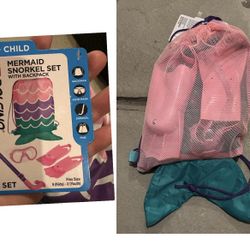 Dolfino Mermaid Snorkel Set with Backpack