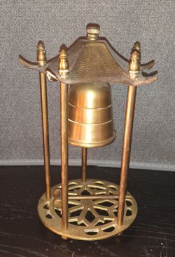Brass bell and mallet