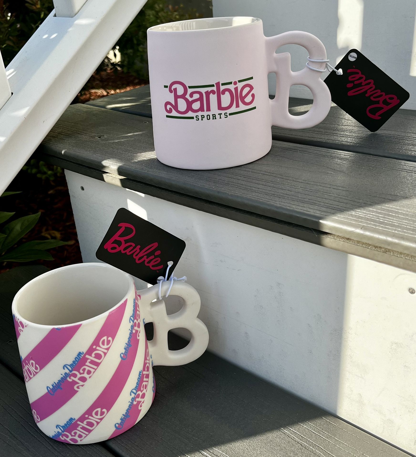 Barbie mugs - set of 2. New with original tags