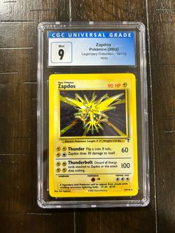 CGC 9 Zapdos Holo 19/110 Legendary Collection ENG 2002 Pokemon TCG