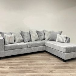 Must Go Asap !! Sectional Sofa with Pillows Available, Fast Delivery