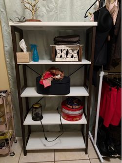 White bookshelf