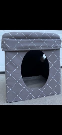 Fabric Cat House with Cushion Top OFFERS WELCOME