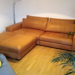 Brown Leather Couch