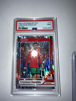 Christian’s Ronaldo psa 9 card and 2 raw cards